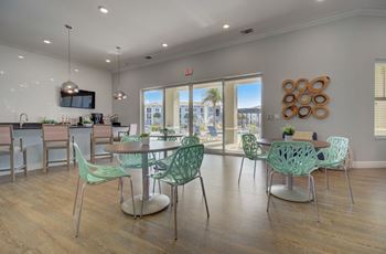 Coralina apartments | cape coral, fl | clubhouse & tv lounge